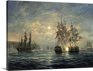 Engagement Between the Bonhomme Richard and the Serapis off Flamborough Head, 1779