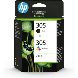 HP 305 2-pack Black/Tri-colour Original Ink Cartridges - 6ZD17AE