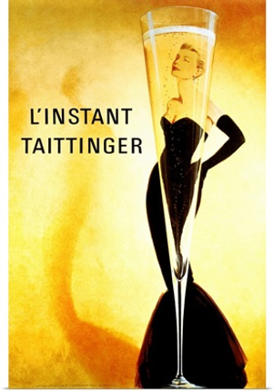 L'Instant Taittinger, Vintage Poster