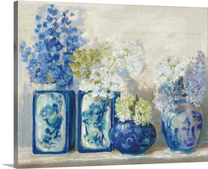Ladys Mantle on Shiplap