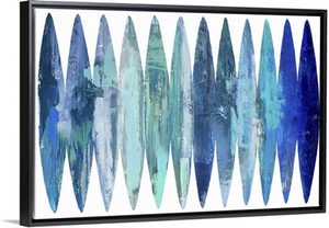 Abstract Surfboards Blues