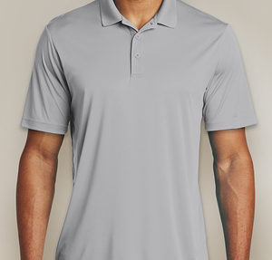 Sport-Tek Competitor Lightweight Performance Polo - Embroidered - Silver