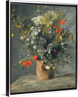 Flowers in a Vase, by Auguste Renoir, 1866