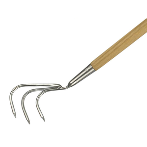 Kent & Stowe K/S70100042 Stainless Steel Long Handled 3-Prong Cultivator^ FSC
