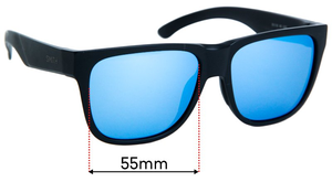Sunglass Fix Replacement Lenses for Smith Lowdown 2 - 55mm Wide