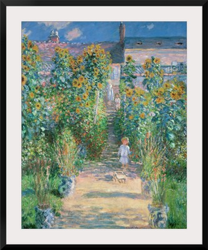 The Artist's Garden at Vetheuil, by Claude Monet, 1880