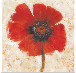 Red Poppy Portrait I