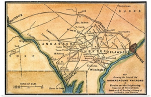 Underground Railroad Map