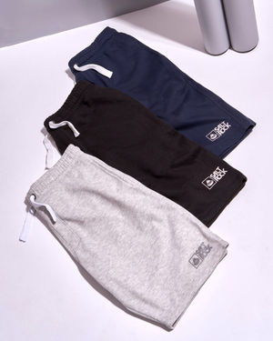 Essential 20 Mens Sweat Shorts in Blue Marl - ON HOLD - CLEAR TO STORES