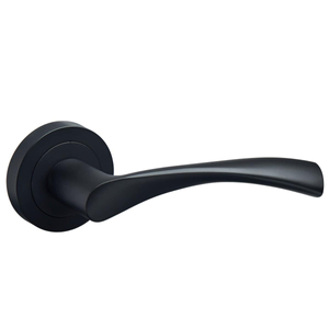 Marvel Lever on Rose Door Handle - Matte Black - Pair - Internal - Designer Levers