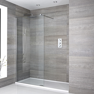 Milano Portland - Walk-In Shower Enclosure and Tray - 1500mm x 700mm