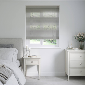 Genova Shadow Grey Wooden Blinds 50mm