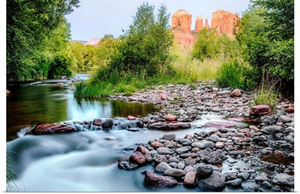 Oak Creek With Cathedral Rock, Sedona, Arizona