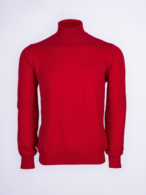 Red Turtleneck Sweater