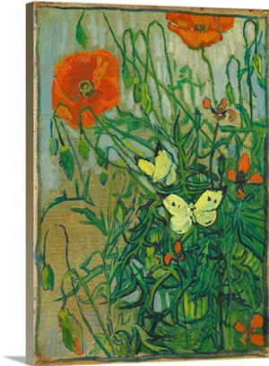 Poppies And Butterflies, 1890