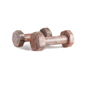 Gym Dumbbells 1.0 Kilo Piece -Pink Marble