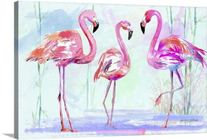Pink Flamingo Trio