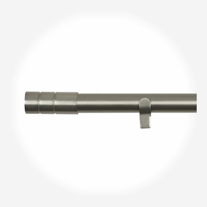 28mm Allure Classic Brushed Steel Barrel Eyelet Curtain Pole