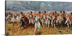 Scotland Forever. The Royal Scots Greys Charge At Waterloo. 1934