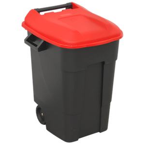 Sealey BM100R Refuse/Wheelie Bin 100L - Red