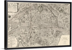 Plan dela Ville de Paris 1715