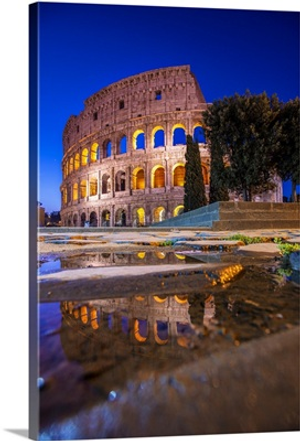 The Colosseum Reflections, Rome, Italy, Europe