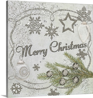Glass Glitter Christmas