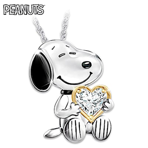 Hand-Enameled Snoopy Forever Pendant Necklace