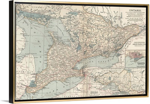 Ontario - Vintage Map