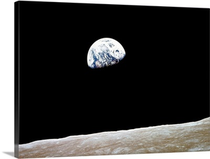 View of Earth from the moon