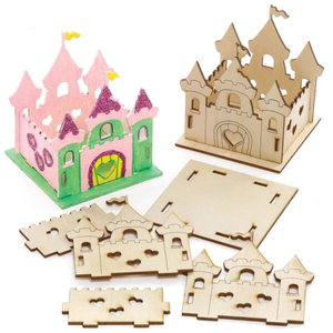 Schloss Holz-Teelichthalter