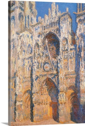 Rouen Cathedral, Morning Sun, Harmony in Blue, by Claude Monet, 1893. Musee d'Orsay