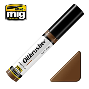 Ammo by MIG Earth Clay Oilbrusher For Model Kits MIG 3524