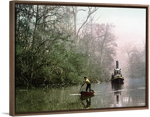 Sunrise on the Ocklawaha Florida Vintage Photograph