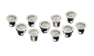 Robus Vita 3.6W LED Circular Kit With 10 Fittings, IP68, White LED's