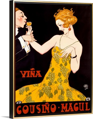 Vina Cousino Magul, Vintage Poster, by Rene Vincent