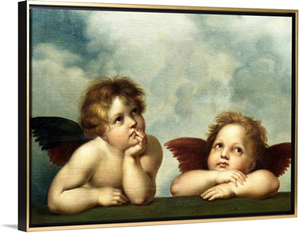 Painting Of Cherubim After A Detail Of Sistine Madonna
