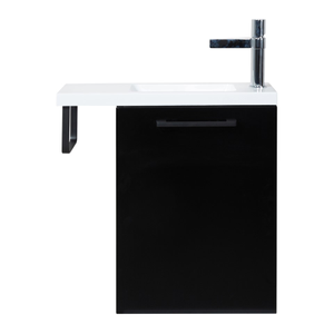 Fonteinmeubel Finn 40cm zwart eiken