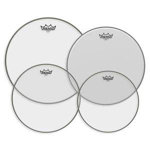 Remo Pro Pack Emperor Clear 10" 12" 16" FREE 14'' Ambassador Coated