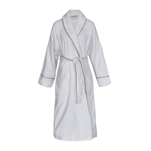 Women's Organic Cotton Velour Robe - White (S)