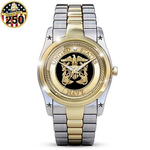 1 Genuine Diamond Navy Men's Watch