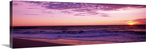 Clouds over an ocean at dawn