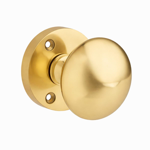 Victorian Sprung Mortice Door Knob - Polished Brass - Internal - Designer Levers