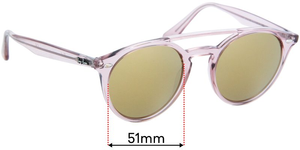 Sunglass Fix Replacement Lenses for Ray-Ban RB4279 - 51mm Wide