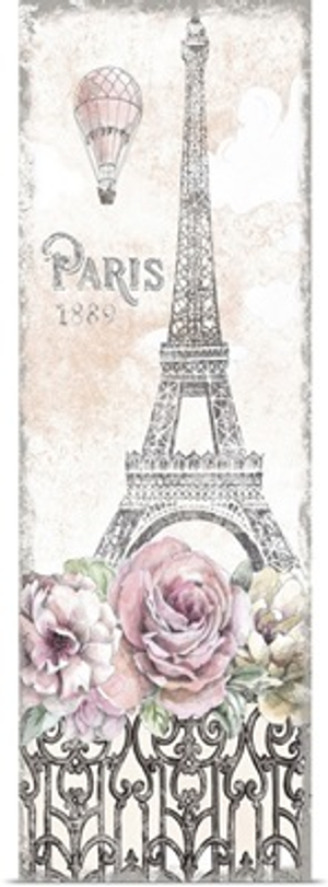 Paris Roses Panel VIII