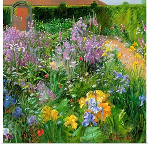 Sweet Rocket, Foxgloves and Irises, 2000