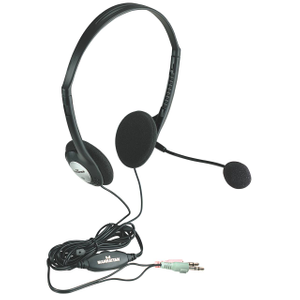 Mahattan 164429, Stereo, Headset + Microphone
