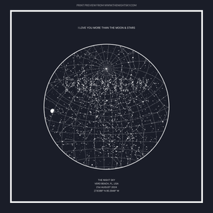 Custom Star Map Print