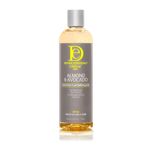 Design Essentials Natural Almond & Avocado Anti-Frizz Curl Defining Gel 12oz
