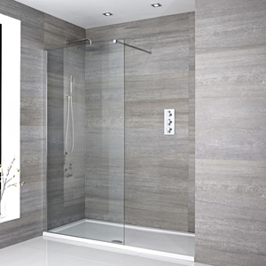 Milano Portland - Walk-In Shower Enclosure and Tray - 1700mm x 900mm